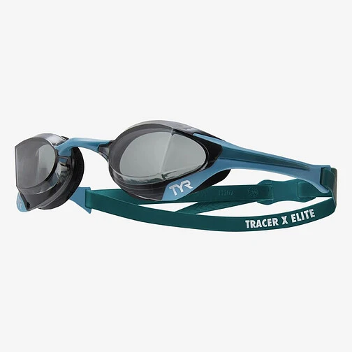 TYR Очки для плавания Tracer-X Elite Racing smoke/teal
