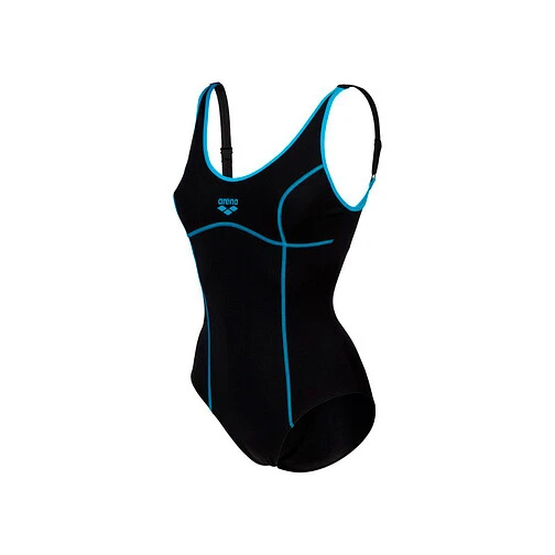 Arena Купальник ARENA TANIA CLIP BACK black-turquoise