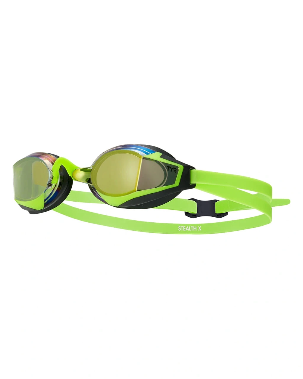 TYR Очки для плавания STEALTH-X MIRRORED Electric Lime
