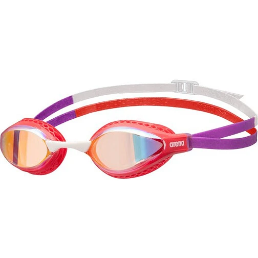 Arena Очки для плавания AIR-SPEED MIRROR yellow_copper-bright_coral-plum