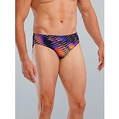 TYR Плавки спортивные Evolved Brief lime/multi