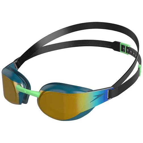 Speedo Очки для плавания Fastskin Elite Mirror Green/Gold