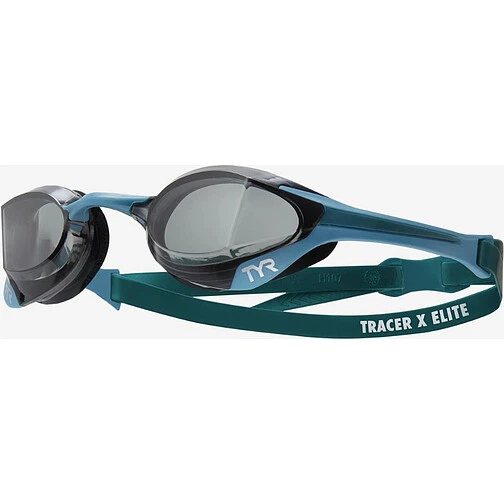 TYR Очки для плавания Tracer-X Elite Racing smoke/teal