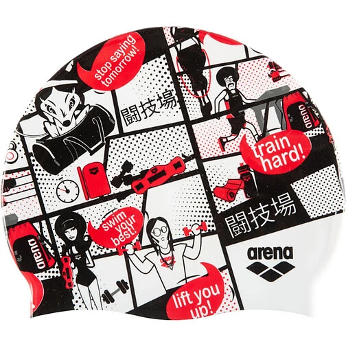 Arena Шапочка для плавания Print 2 AW20 Comics Red
