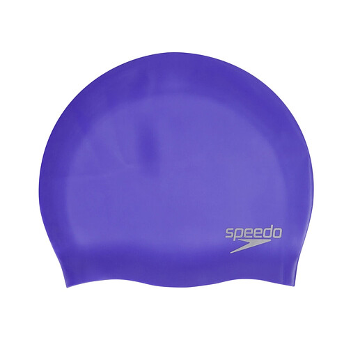 Speedo Шапочка для плавания Plain Moulded Silicone Cap Purple