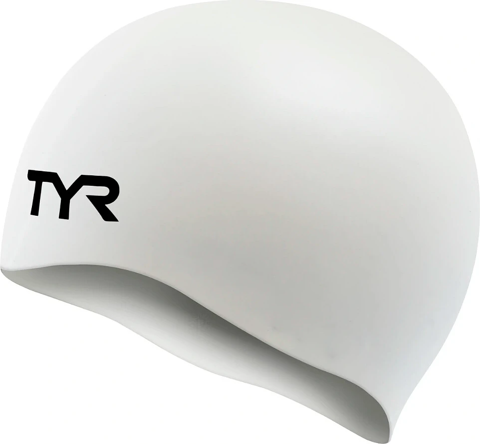 TYR Шапочка для плавания Wrinkle Free White
