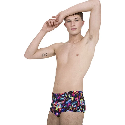 Speedo Плавки спортивные 16cm Allover Trunks Black/Purple