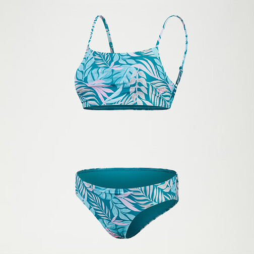 Speedo Раздельный купальник Printed Adjustable Thinstrap Bikini Blue/Pink