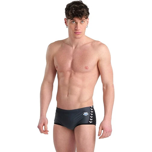Arena Плавки спортивные ICONS SWIM LOW WAIST SHORT PANEL asphalt-black