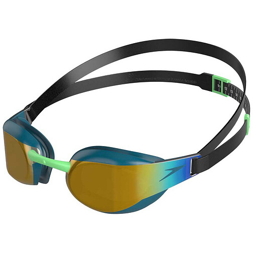 Speedo Очки для плавания Fastskin Elite Mirror Green/Gold