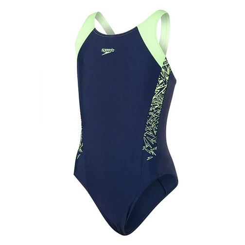 Speedo Купальник Boom Splice Muscleback Jr navy/green