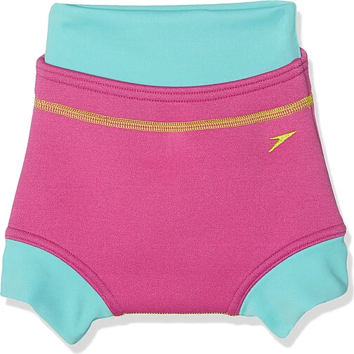 Speedo Купальник  SWIMNAPPY COVER KID pink/blue
