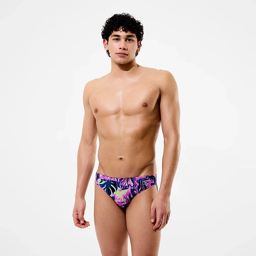 Speedo Плавки мужские Club Training Printed Brief Pink/Navy