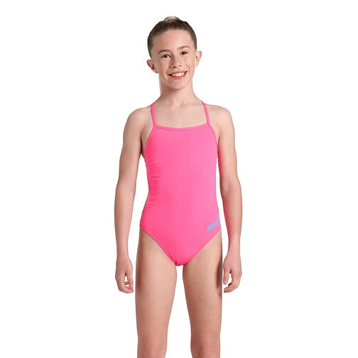 Arena Купальник TEAM CHALLENGE SOLID JR shocking pink-blue river