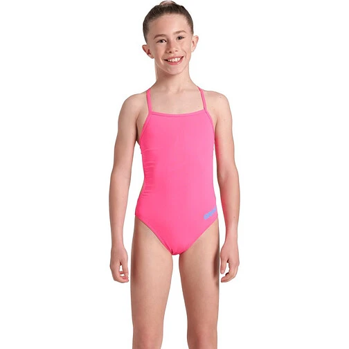 Arena Купальник TEAM CHALLENGE SOLID JR shocking pink-blue river