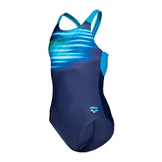 Arena Купальник спортивный FADING V L JR navy-turquoise