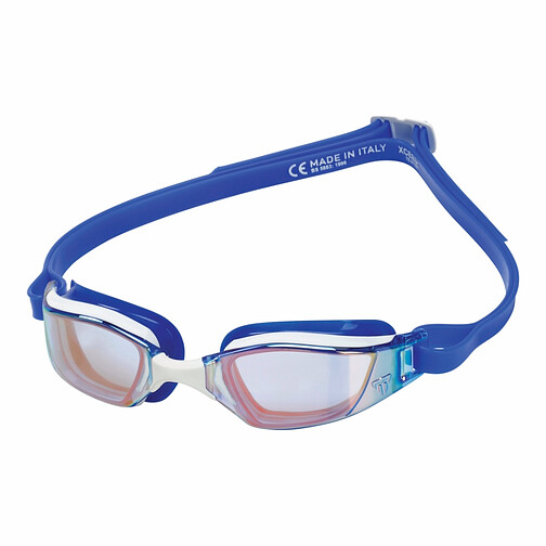 Phelps Очки для плавания XCEED Titanium Mirrored Blue-White-Blue