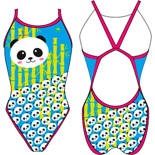 TURBO Купальник 'REVOLUTION' GIRL PANDA BAMBOO green