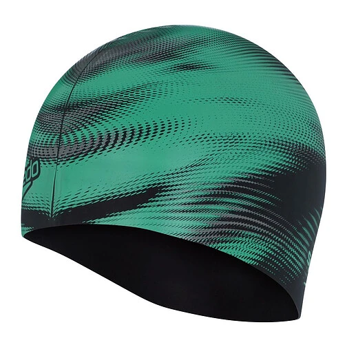 Speedo Шапочка для плавания Slogan PRT Cap green/black