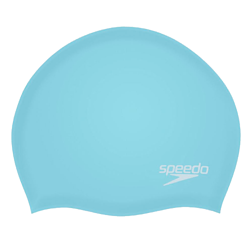 Speedo Шапочка для плавания Plain Moulded Silicone Cap Blue/Blue
