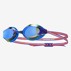 TYR Очки для плавания Women's Black Ops 140 EV Mirrored Racing Blue/Coral