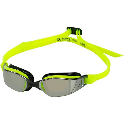 Phelps Очки для плавания XCEED Titanium Mirrored Yellow/Black