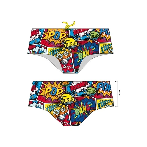 TURBO Плавки спортивные Super Tank 14cm Comic Boom