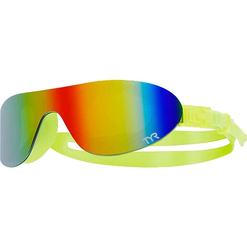 TYR Очки-маска для плавания SwimShades Mirrored Rainbow/ Fl. Yellow