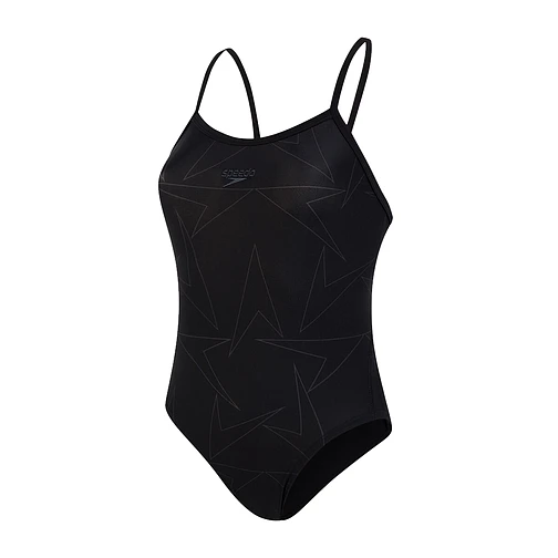 Speedo Купальник Boomstar Turnback Swimsuit Black/Grey