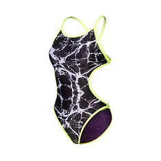 Arena Купальник спортивный ARENA HOOKED REVERSIBLE black multi-plum-artic lime