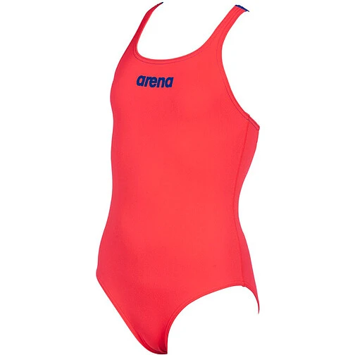Arena Купальник спортивный Solid Swim Pro Jr fluo red-neon blue