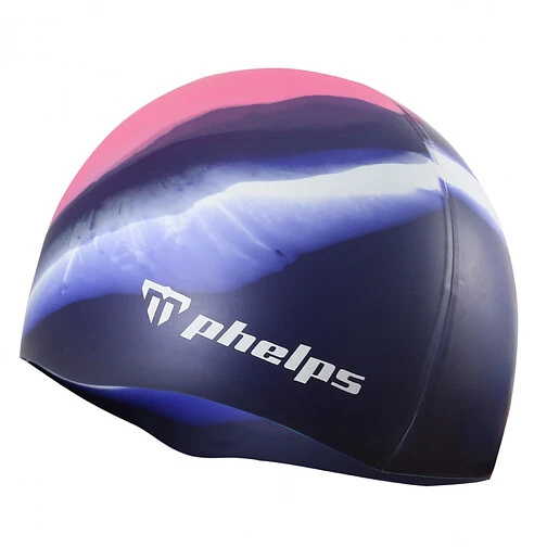 Phelps Шапочка Classic Silicone Junior Pink/Navy