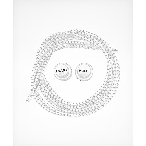 HUUB Комплект эластичных шнурков с фиксатором Elastic Lace Locks White