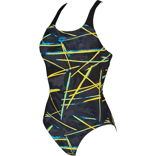 Arena Купальник с поддержкой груди LIGHT BEAMS SWIM PRO BACK LB Black-Multi