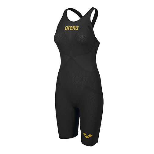 Arena Гидрокостюм Carbon Glide Openback Black-Gold