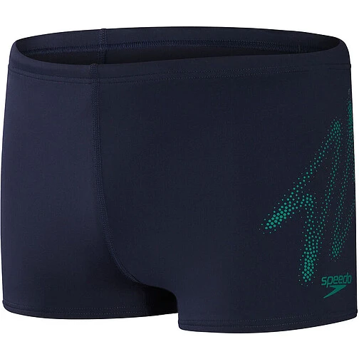 Speedo Плавки спортивные HYPER BOOM PLACEMENT AQUASHORT NAVY/GREEN