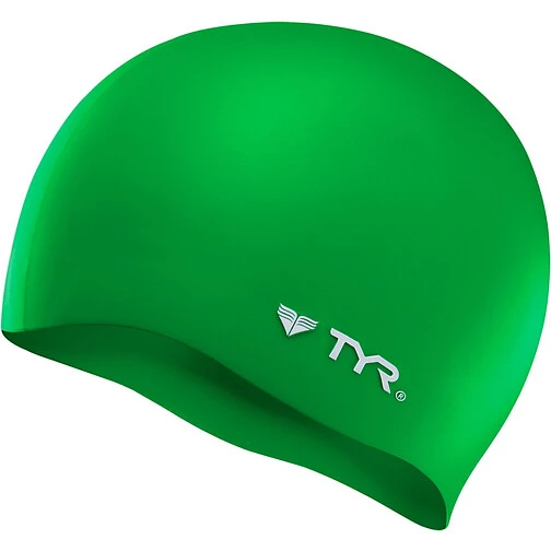 TYR Шапочка для плавания Wrinkle Free Green