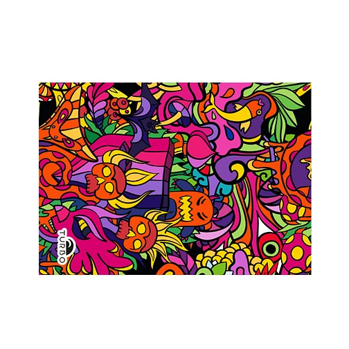 TURBO Полотенце из микрофибры TERRY CRAZY JUNGLE 145x100cm