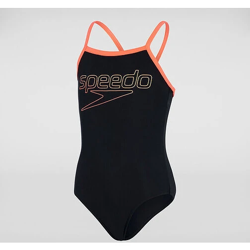 Speedo Купальник Boom Logo Thinstrap Muscleback JR Black/Red