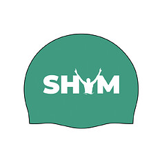 SHYM Шапочка для плавания Turquoise-White