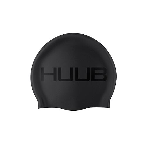 HUUB Шапочка для плавания Silicone Swim Cap Black Suede