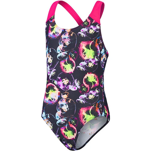 Speedo Купальник Digital Placement Splashback Girls BLACK/PINK