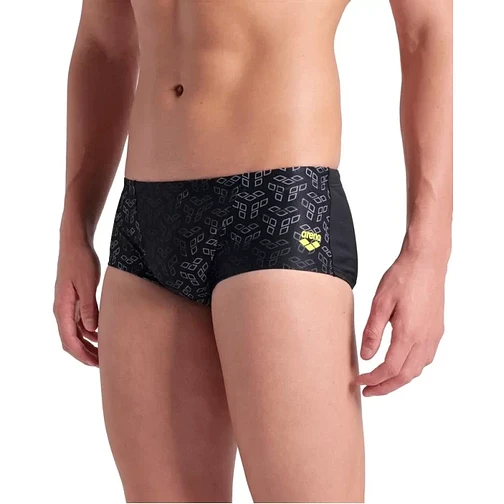 Arena Плавки MONOGRAM SWIM LOW WAIST SHORT Black Multi-Black
