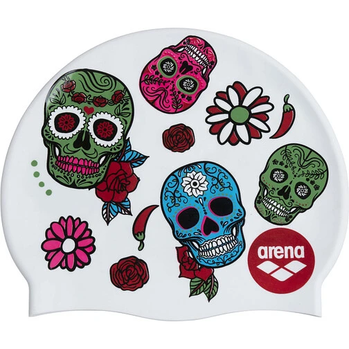 Arena Шапочка для плавания PRINT 2 1sz crazy skulls carnival