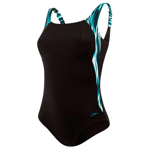 Speedo Купальник Lunalustre Printed black/green