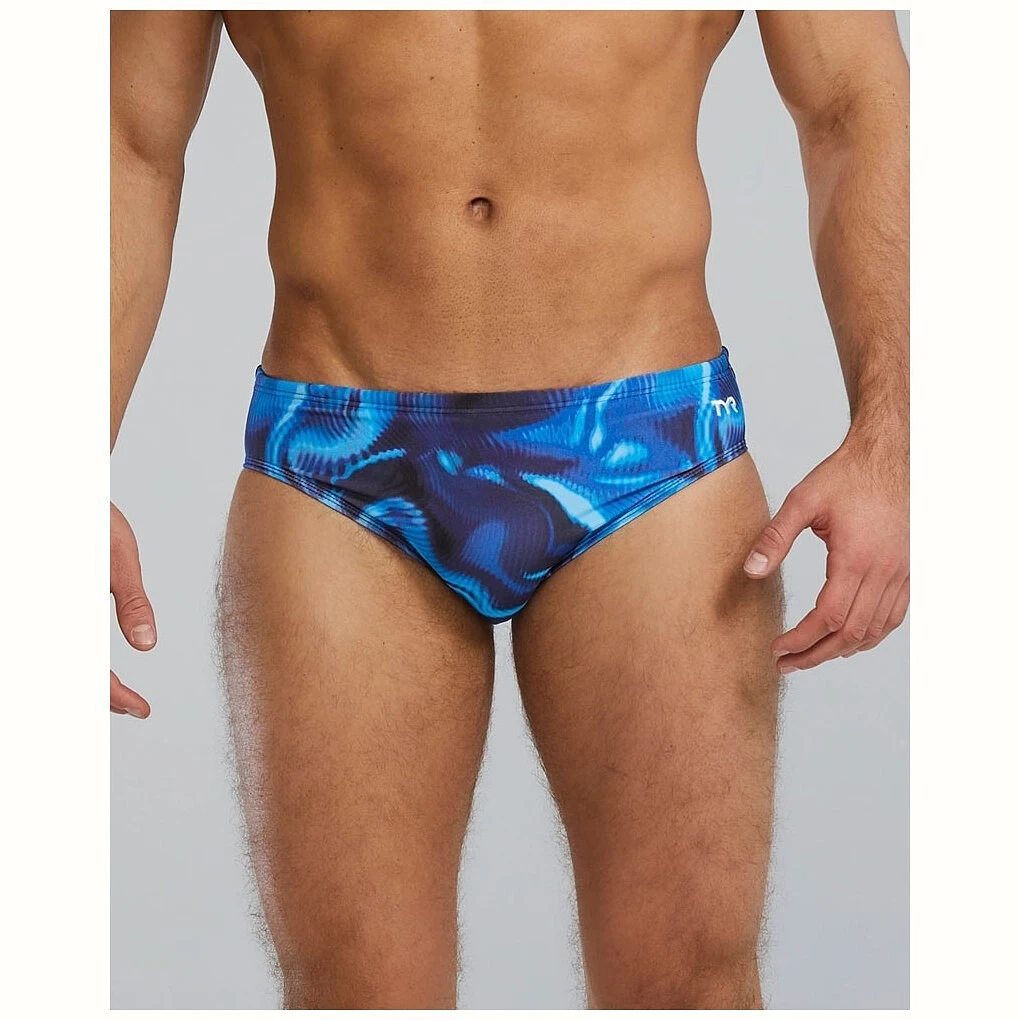 TYR Плавки Waveform Durafast Elite Brief Blue
