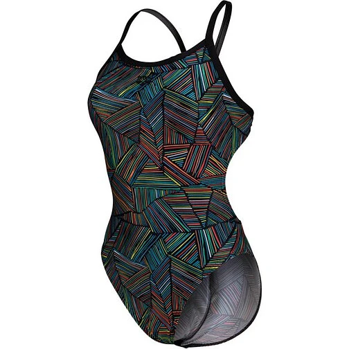 Arena Купальник ARENA OVERVIEW CHALLENGE BACK black-black multi