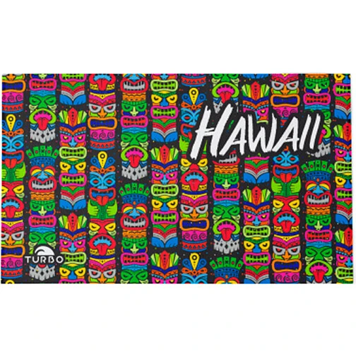 TURBO Полотенце из микрофибры TERRY MICROFIBRE (145 x100cm) HAWAI ART 2021 red