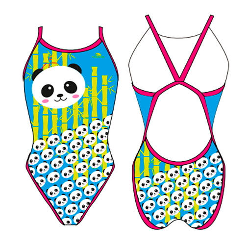 TURBO Купальник 'REVOLUTION' GIRL PANDA BAMBOO green