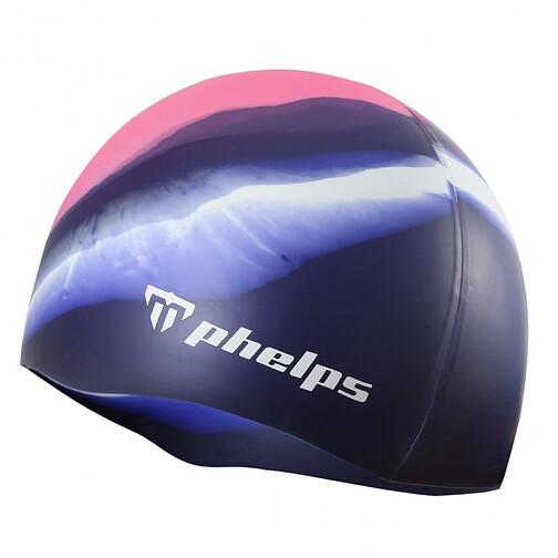 Phelps Шапочка Classic Silicone Junior Pink/Navy